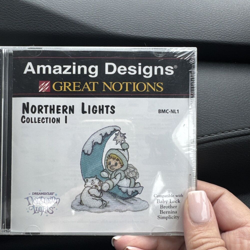 Amazing Designs Northern Lights Embroidery Card Deco Baby Lock Brother
